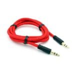 Red Aux Cable For Car Audio Player - iTouch Pro