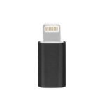 Micro USB to Iphone Data Cable Connector - Black